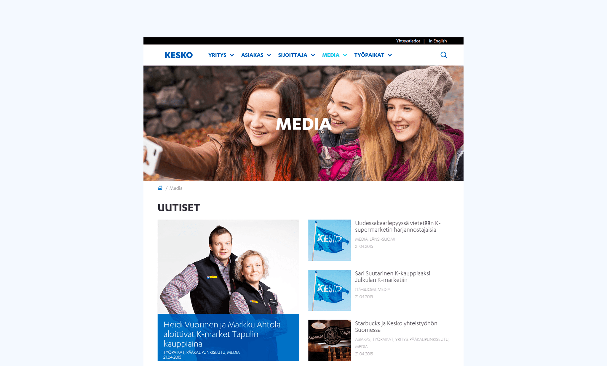 Kesko.fi — page detail